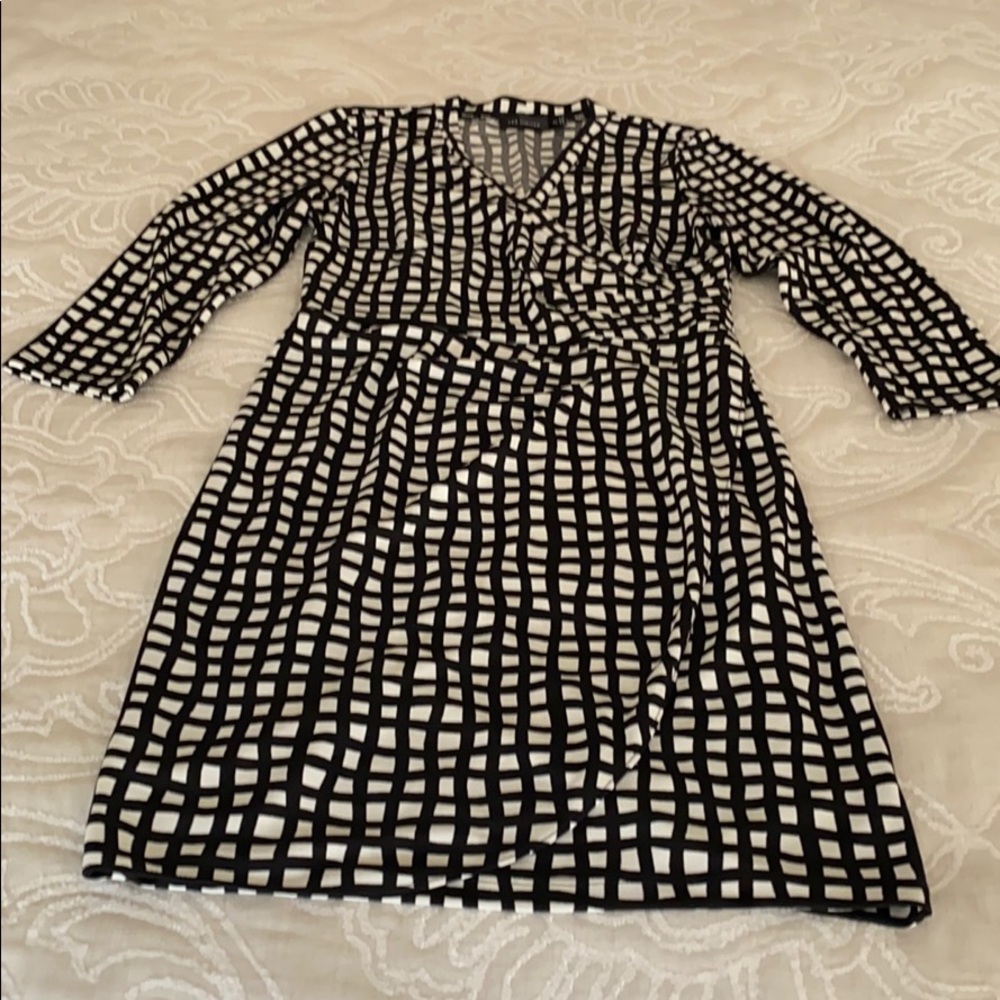 Wrap front dress